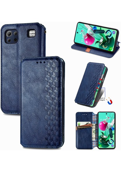 Lg K92 5g Kart Tutuculu Cüzdan Kılıfı, Pu Deri Çevirme Çubuğu Darbeye Dayanıklı Kapak (Yurt Dışından)