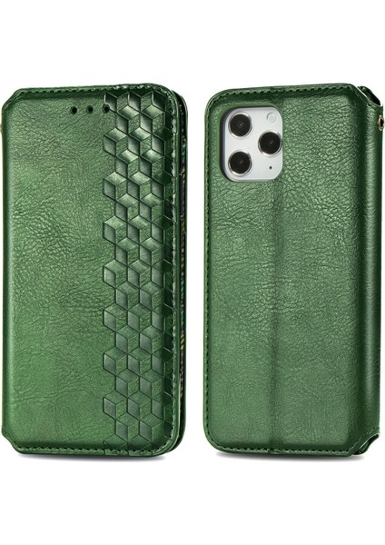 iPhone 12 Pro Max Kart Tutuculu Cüzdan Kılıfı, Pu Deri Çevirme Çubuğu Darbeye Dayanıklı Kapak (Yurt Dışından)