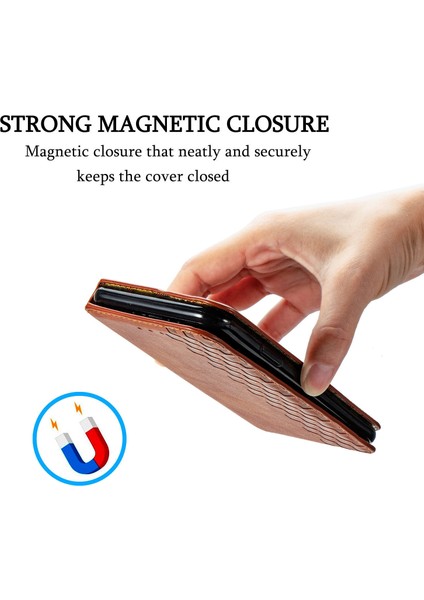 iPhone 12 Pro Max Kart Tutuculu Cüzdan Kılıfı, Pu Deri Çevirme Çubuğu Darbeye Dayanıklı Kapak (Yurt Dışından)