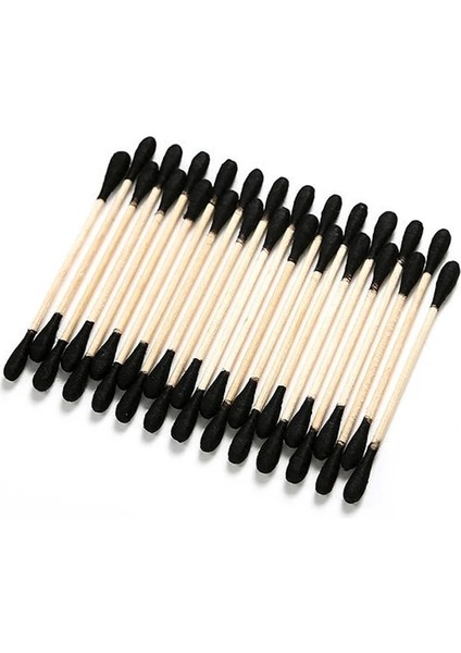 F 100/200 Adet Paketi Çift Kafa Pamuklu Çubuk Kadın Makyaj Pamuğu Tomurcukları Ucu Tıbbi Ahşap Çubuklar Burun Kulak Temizleme Sağlık Araçları (Yurt Dışından)