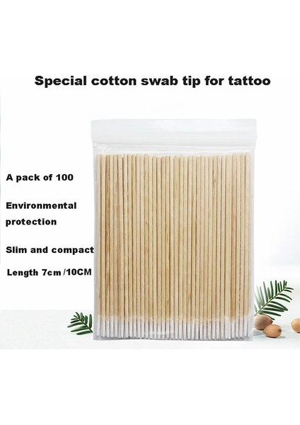 300PCS7CM Tek Kullanımlık Pamuklu Çubukla Tüy Bırakmayan Mikro Fırçalar Ahşap Pamuk Tomurcukları Swablar Kulak Temiz Sopa Kirpik Uzatma Tutkal Çıkarma Aracı (Yurt Dışından)