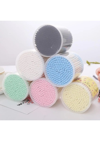 Beyaz 200 Adet Keskin Yuvarlak Spiral Kafa Pamuklu Çubukla Kulak Temizleme Çubuğu Kozmetik Temizleme Çubukları Çift Taraflı Tasarım Kozmetik Aracı (Yurt Dışından) fiyatları