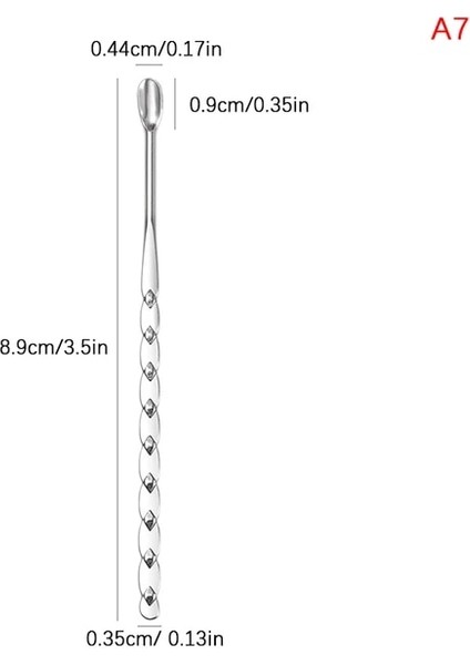02 9 Türleri Paslanmaz Çelik Çift Kafaları Makyaj Toner Spatula Karıştırma Çubuğu Vakıf Krem Karıştırma Aracı Kozmetik Makyaj Aracı (Yurt Dışından)