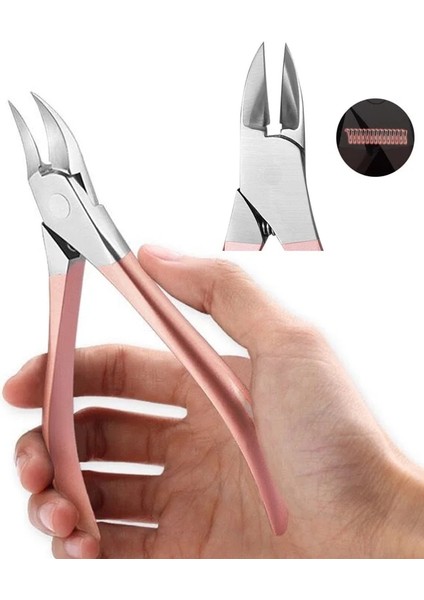 Gül Altın Profesyonel Tırnak Sanat Kesme Makası Ölü Cilt Kesme Parlatma Zımpara Manikür Bakım Araçları Paslanmaz Çelik Tırnak Kesici Makas (Yurt Dışından) indirimleri