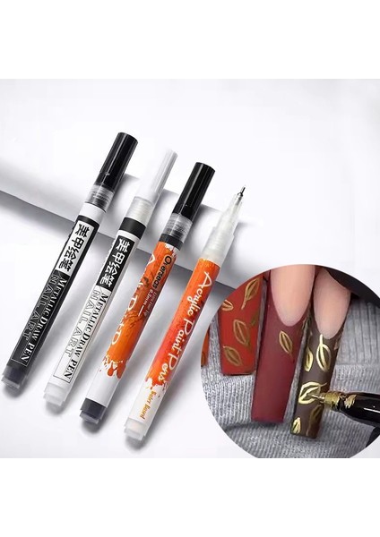 9 Gül Kırmızı Siyah/beyaz/gümüş/altın Tırnak Grafiti Akrilik Boya Süsleyen Kalem Grafiti Sanatı 1.0mm Manikür Çizim Dıy Çiçek Soyut Nokta Kalemi (Yurt Dışından) modelleri