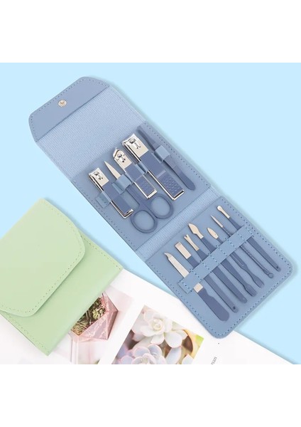 Yeşil Tırnak Makası Tırnak Makası Seti Matcha Yeşil 16 Parçalı Set Kesme Seti Güzellik Pense Tırnak Sanat Aracı Set Kesici Aletler (Yurt Dışından) modelleri