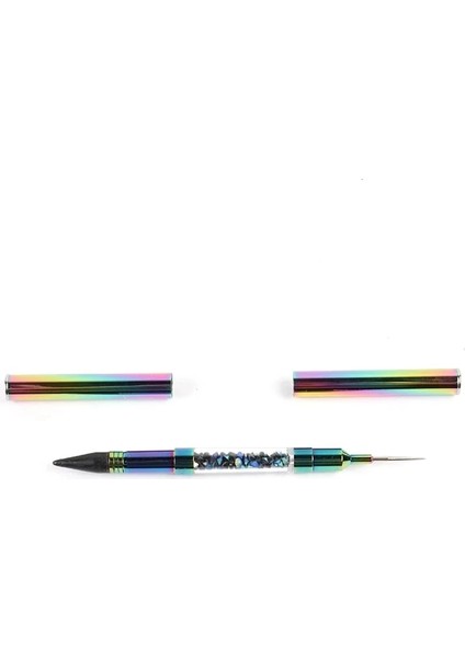 Göz Kamaştırıcı Renk Angnya Çift Uçlu Nail Art Süsleyen Kalem Mum Boya Taklidi Metal Kolu Boncuk Seçici Balmumu Kalem Göz Kamaştırıcı Renk Dıy Manikür Araçları (Yurt Dışından) fiyatları