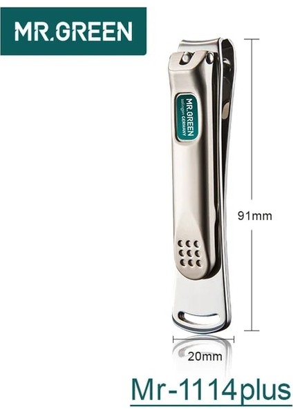 L Mr.green Paslanmaz Çelik Tırnak Makası Giyotin Pedikür Bakımı Tırnak Makası Profesyonel Balık Pulu Tırnak Törpüsü Tırnak Makası Araçları (Yurt Dışından)