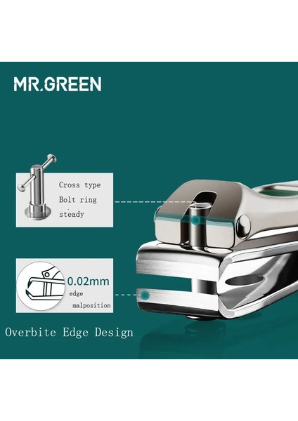 L Mr.green Paslanmaz Çelik Tırnak Makası Giyotin Pedikür Bakımı Tırnak Makası Profesyonel Balık Pulu Tırnak Törpüsü Tırnak Makası Araçları (Yurt Dışından) indirimleri