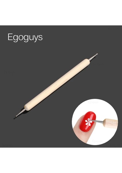 No.15 1 Adet Çift Kafalı Ahşap Süsleyen Kalem Rhinestones Mücevher Kristal Seçici Tırnak Sanat Uv Jel Boyama Kabartma Dotter Manikür Dıy Nokta Aracı (Yurt Dışından) fiyatları