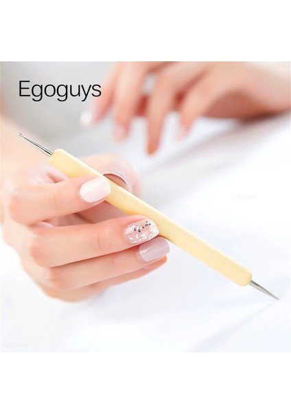 No.15 1 Adet Çift Kafalı Ahşap Süsleyen Kalem Rhinestones Mücevher Kristal Seçici Tırnak Sanat Uv Jel Boyama Kabartma Dotter Manikür Dıy Nokta Aracı (Yurt Dışından) indirimleri
