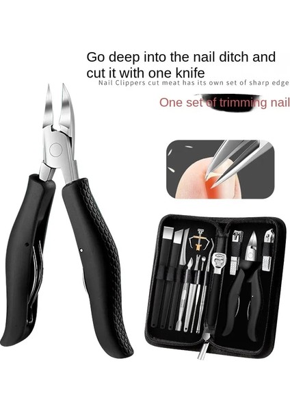 Siyah-4set Tırnak Makası Batık Ayak Tırnağı Ayak Bakımı Düzeltme Pense Tırnak Eti Kesiciler Kesim Paronişi Pedikür Manikür El Ayak Bakımı Aracı (Yurt Dışından) fiyatları