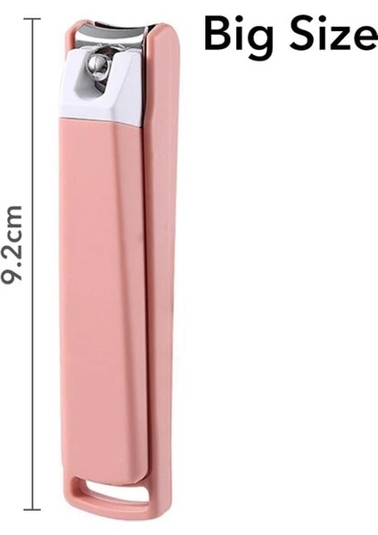 Pembe-Büyük Boy Tırnak Makası Saklama Kutusu ile Tırnak Ayak Tırnağı Düzeltici Manikür Kesici Tırnak Eti Makası Aksesuarları Pedikür Aracı Profesyonel (Yurt Dışından)