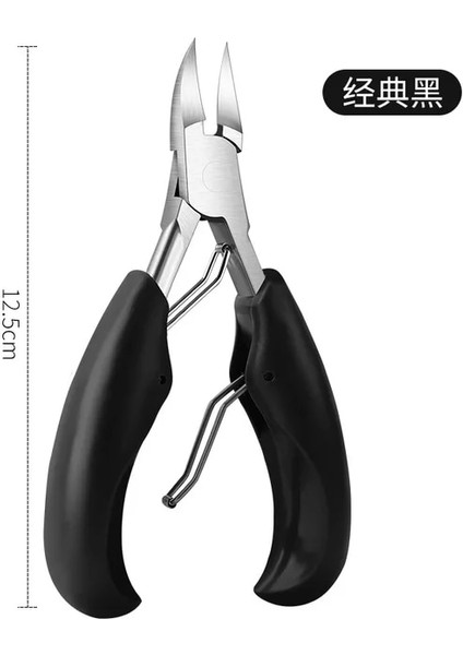 Siyah C 1 Adet Ayak Tırnağı Tırnak Makası Kesiciler Paslanmaz Çelik Pedikür Manikür Araçları Profesyonel Kalın Batık Paronişi Düzeltme Aracı (Yurt Dışından)