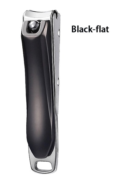 Siyah-Düz 1 Adet Profesyonel Paslanmaz Çelik Tırnak Makası Parmak Ayak Tırnak Kesici Makinesi Manikür Pedikür Çivi Giyotin Ayak Bakımı Aracı (Yurt Dışından)