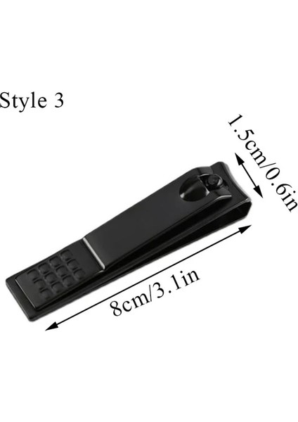 Koyu Gri Paslanmaz Çelik Tırnak Makası Ayak Tırnaklarını Pense Çivi Kesiciler Manikür Bıçağı Giyotin Pedikür Araçları Profesyonel Tırnak Bakımı Araçları (Yurt Dışından)