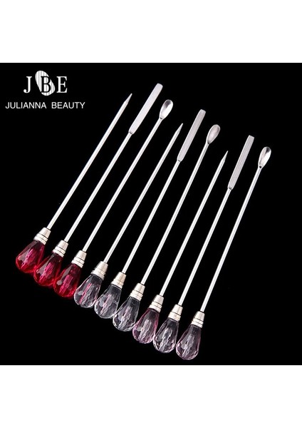 Açık Yeşil 1 Adet Nail Art Karıştırma Çubuğu Araçları Akrilik Toz Sıvı Uv Jel Kaşık Spatula Pin Süsleyen Kalem Tırnak Tutkal Tırnak Manikür Aracı (Yurt Dışından)