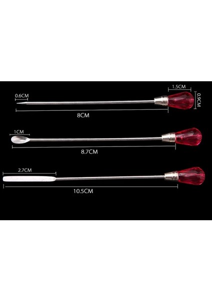 Açık Yeşil 1 Adet Nail Art Karıştırma Çubuğu Araçları Akrilik Toz Sıvı Uv Jel Kaşık Spatula Pin Süsleyen Kalem Tırnak Tutkal Tırnak Manikür Aracı (Yurt Dışından)