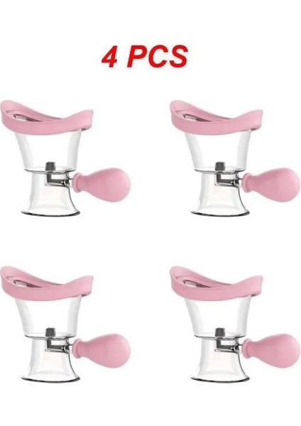 Pembe 4 Adet 1 ~ 8 Adet Yeniden Kullanılabilir Silikon Göz Yıkama Bardağı Yeniden Kullanılabilir Göz Temizleme Aracı Yumuşak Göz Yıkama Temizleyici Profesyonel Göz Yıkama Konteyneri (Yurt Dışından)