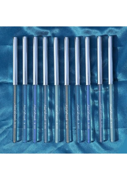 D-03 Tırnak Aksesuarları Dökülmesi Kolay Değil Saç Firma Fototerapi Halo Boya Kademeli Cetvel Kalemi Degrade Halo Fırça Tırnak Çift Kafalı Fırça (Yurt Dışından) indirimleri