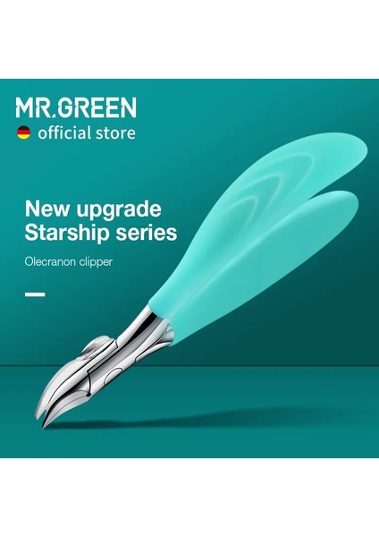 MR-9901GR-PLUS Mr.green Ayak Tırnağı Makası Profesyonel Pedikür Aracı Tırnak Makası Anti-Sıçrama Batık Olecranon Kesiciler Manikür Alet Setleri (Yurt Dışından)