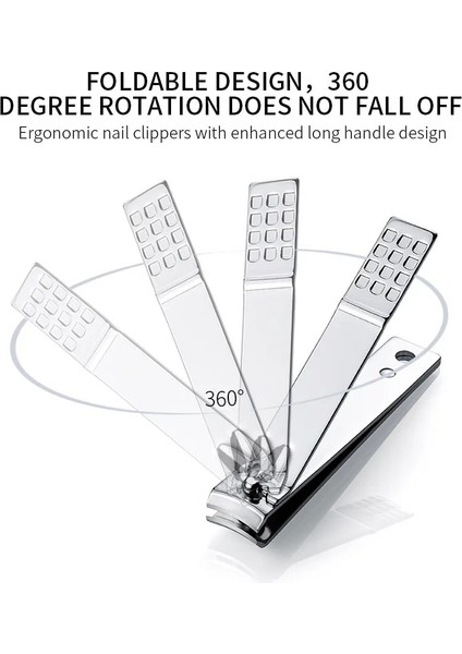 82 Kutu ile Paslanmaz Çelik Tırnak Sanat Kesme Kesici Profesyonel Manikür Giyotin Parmak Ayak Makası Bıçak Gümüş Pedikür Tırnak Araçları (Yurt Dışından)