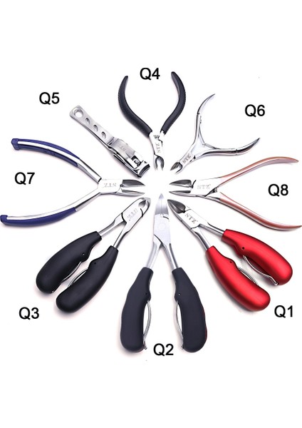 Q19 1pc Pedikürcülük Tırnak Makası Tırnak Düzeltme Pense Clipper Kesici Ölü Cilt Kir Sökücü Paslanmaz Çelik Bıçak Pedikür Jıq1-8-2 (Yurt Dışından) modelleri