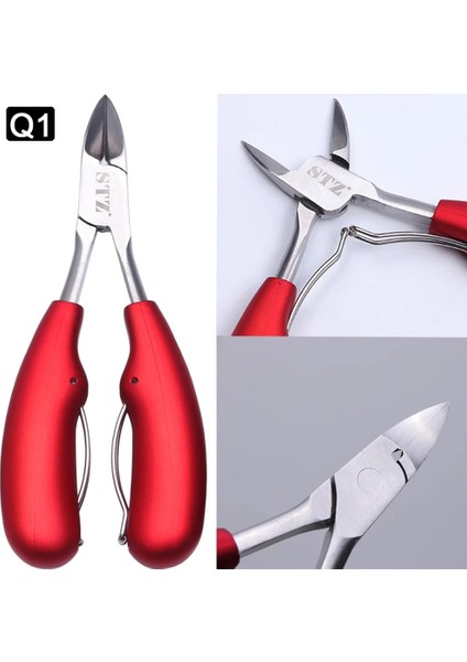 Q19 1pc Pedikürcülük Tırnak Makası Tırnak Düzeltme Pense Clipper Kesici Ölü Cilt Kir Sökücü Paslanmaz Çelik Bıçak Pedikür Jıq1-8-2 (Yurt Dışından) indirimleri