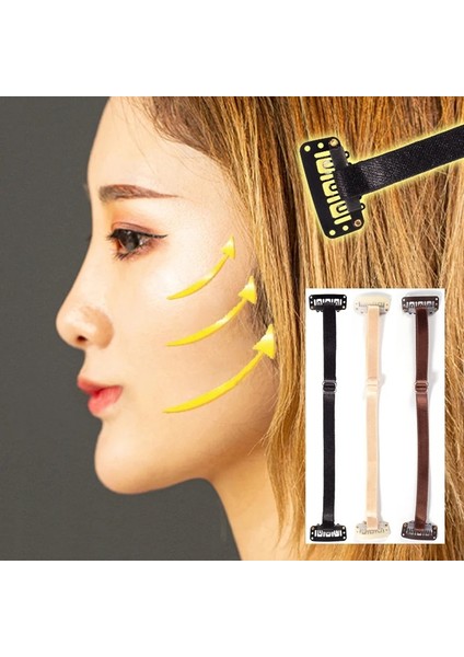 Anında Yüz Göz Gerdirme Için Bej 1 Bantlı Görünmez Saç Tokası, Ameliyatsız Balık Kuyruğu Kırışıklıklarını Giderir, Yeniden Kullanılabilir Yüz Gerdirme Elastik Bandı (Yurt Dışından) modelleri