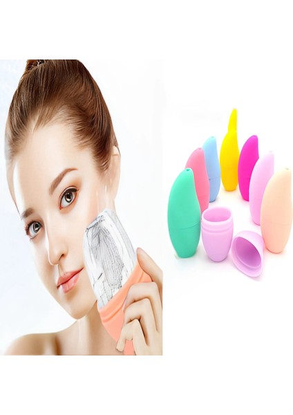 Pembe Silikon Tepsi Buz Küpü Kadın Kadın Masaj Yüz Buz Rulosu Kalıp Yeniden Kullanılabilir Yüz Bakımı Güzellik Aracı Takım Elbise Tüm Cilt Tipleri Için (Yurt Dışından) fiyatları