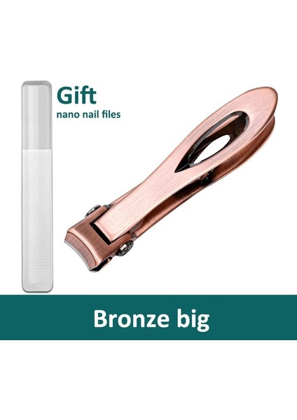 Bronz Büyük Yüksek Kaliteli Tırnak Makası Paslanmaz Çelik Iki Boyutu Mevcuttur Manikür Tırnak Kesici Kalın Sert Ayak Tırnağı Makas Araçları (Yurt Dışından)