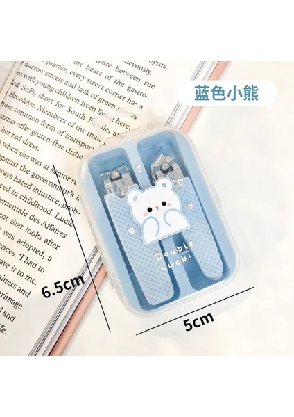 4 2 Adet/takım Tırnak Makası Karikatür Tavşan Düzelticiler Ölü Cilt Ayak Tırnak Sanat Manikür Araçları Paslanmaz Çelik Cortador De Uñas Acrilicas (Yurt Dışından)