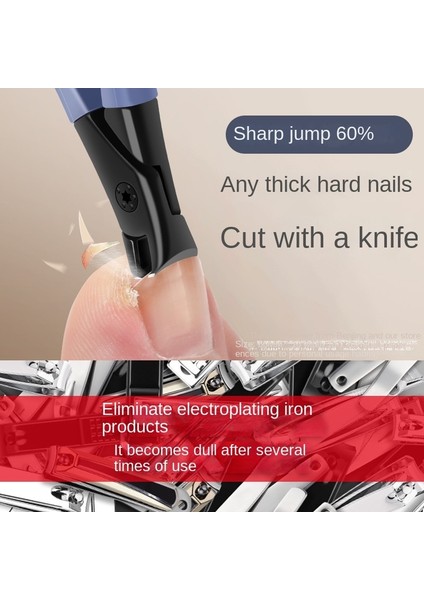 Mavi Yeni Anti-Sıçrama Tırnak Makası Kalın Sert Tırnak Özel Tırnak Makası Tek Tırnak Makası Büyük Boy Ev Ayak Parmakları Tırnak Makası (Yurt Dışından) indirimleri