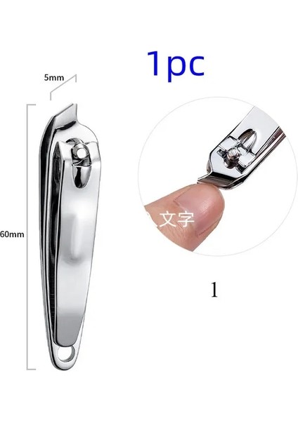 1 Adet 6 Adet Tırnak Makası Seti Taşınabilir Lüks Manikür Makası Kulak Temizleme Çubuğu Ayak Tırnaklarını Pense Tırnak Kesiciler Paslanmaz Çelik Kişisel Bakım (Yurt Dışından)