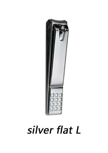 Gümüş Düz L Siyah Renkli Tırnak Makası Kesici Paslanmaz Çelik Profesyonel Manikür Giyotin Yüksek Kaliteli Ayak Tırnak Makası Manikür Araçları (Yurt Dışından)