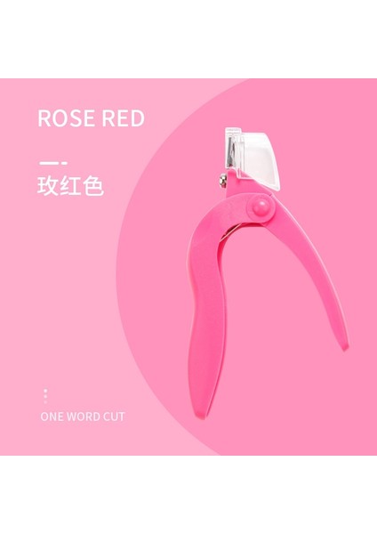 Pembe Akrilik Çok Fonksiyonlu Tırnak Sanat Kesme Makinesi Özel Tip U Kelime Yanlış Ipuçları Kesiciler Manikür Renkli Paslanmaz Çelik Tırnak Sanat Araçları (Yurt Dışından) indirimleri