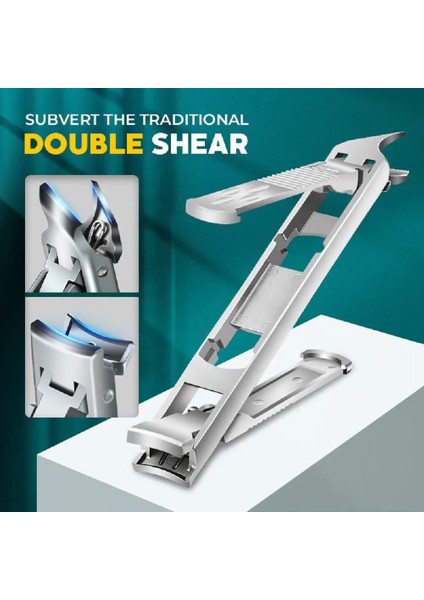 Tek Uçlu Çift Uçlu Tırnak Makası Paslanmaz Çelik Katlanabilir Tırnak Kesici Giyotin Ultra-Ince Ayak Tırnağı Makas Manikür Pedikür Aracı Tırnak Törpüsü (Yurt Dışından) fiyatları