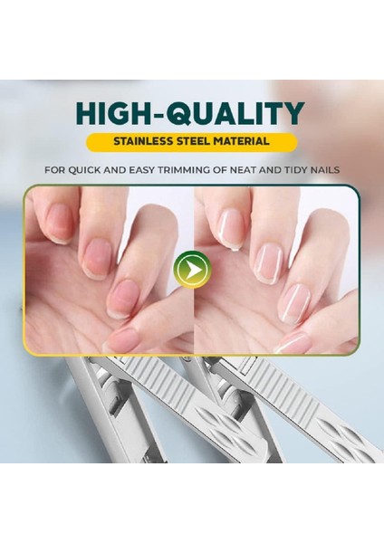 Tek Uçlu Çift Uçlu Tırnak Makası Paslanmaz Çelik Katlanabilir Tırnak Kesici Giyotin Ultra-Ince Ayak Tırnağı Makas Manikür Pedikür Aracı Tırnak Törpüsü (Yurt Dışından) indirimleri