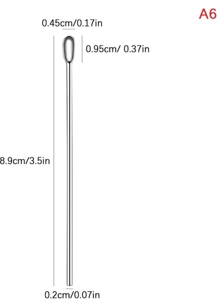 1 Adet Nail Art Karıştırma Çubuğu Aracı Paslanmaz Çelik Akrilik Toz Sıvı Uv Jel Kaşık Spatula Pin Süsleyen Kalem Profesyonel Araçlar (Yurt Dışından)