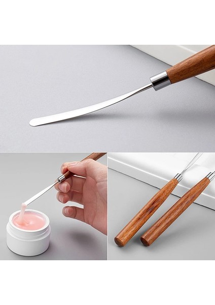 1 Adet Nail Art Karıştırma Çubuğu Aracı Paslanmaz Çelik Akrilik Toz Sıvı Uv Jel Kaşık Spatula Pin Süsleyen Kalem Profesyonel Araçlar (Yurt Dışından) indirimleri