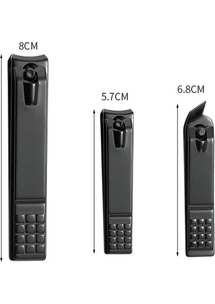 L Düz Ağız Tırnak Makası Siyah Paslanmaz Çelik Tırnak Bakımı Tırnak Malzemeleri Ayak Tırnağı Tırnak Pedikür Tırnak Aksesuarları Tırnak Kesici Giyotin (Yurt Dışından) indirimleri