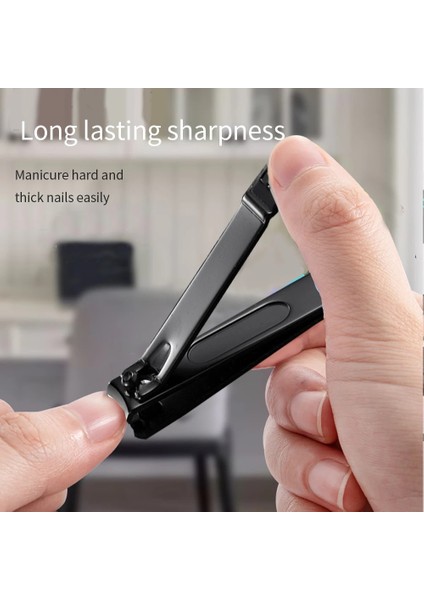 C Taşınabilir Seyahat Hijyeni Ölü Cilt Sökücü Kenar Kesici Profesyonel Siyah Paslanmaz Manikür Pedikür Giyotin Çelik Tırnak Makası (Yurt Dışından) modelleri