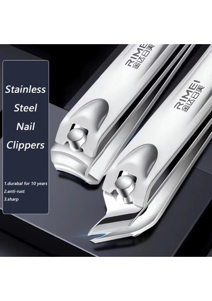 2 Adet Büyük Set Büyük Keskin Manikür Kesiciler Tırnak Paslanmaz Çelik Karbon Çelik Kısaltma Sert Tırnak Makası Pedikür Eğik Ağız Ev (Yurt Dışından) fırsatları