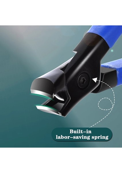 Mavi 7 mm Büyük Açılış Kalın Sert Özel Tırnak Makası Paslanmaz Çelik Anti-Sıçrama Ev Tek Tırnak Makası Manikür Araçları (Yurt Dışından) modelleri