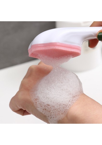 Pembe Kedi Pençe Yüz Yıkama Fırçası Yumuşak Silikon Gözenek Derin Temizleme Fırçası Masaj Peeling Siyah Nokta Çıkarıcı Yüz Fırçası (Yurt Dışından) modelleri