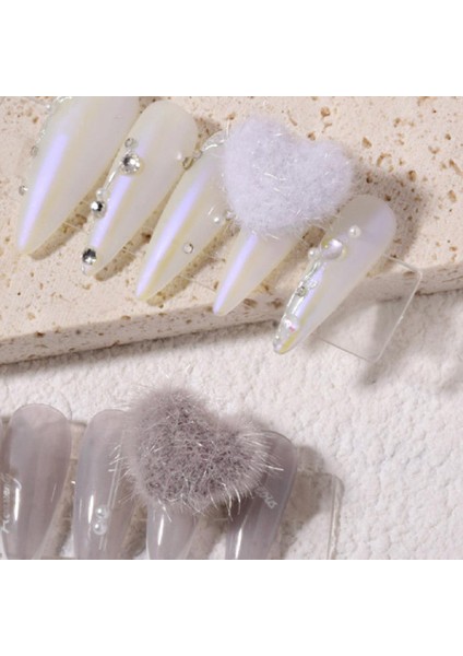 Gri Kalp Manyetik Kabarık Kadın Tırnak Süsleme (Yurt Dışından) indirimleri