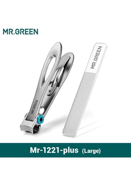 MR-1221(MAVI-BÜYÜK) Mr.green Tırnak Makası Paslanmaz Çelik Iki Boyutu Mevcuttur Manikür Tırnak Kesici Kalın Sert Ayak Tırnağı Makası Aletleri (Yurt Dışından)