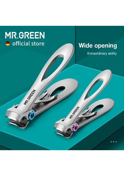 MR-1221(MAVI-BÜYÜK) Mr.green Tırnak Makası Paslanmaz Çelik Iki Boyutu Mevcuttur Manikür Tırnak Kesici Kalın Sert Ayak Tırnağı Makası Aletleri (Yurt Dışından) fiyatları