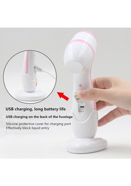 Fırça Başlığı-3pcs-B Temizleme Fırçası Başlığı Sonic Nu Yüz Döner Temizleme Fırçası Galvanica Yüz Spa Sistemi, Siyah Noktaları Derinlemesine Temizleyebilir ve Giderebilir (Yurt Dışından)