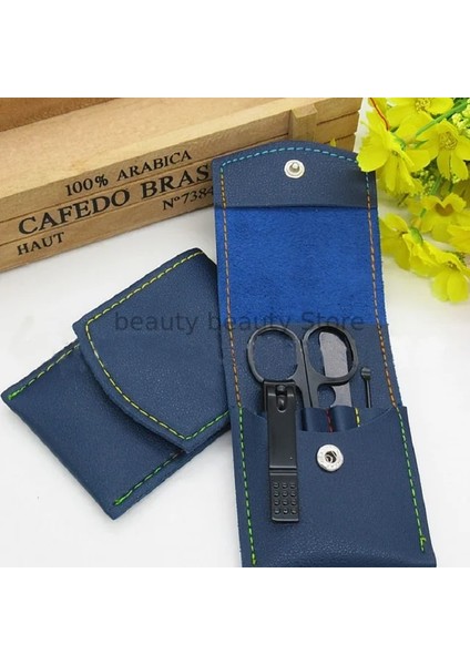 Set D Tırnak Makası Takım Elbise Adet Tırnak Makası Tırnak Makası Katlama Çantası-Güzellik Manikür Paslanmaz Çelik Tırnak Törpüsü Aracı 4 Adet/takım Taşınabilir (Yurt Dışından)